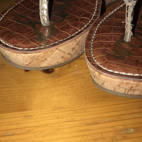 Sam Edelman Romy Wedge Sandals 9 - Picture 5 of 7